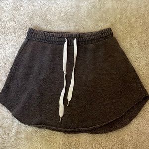 Grey mini sweat skirt